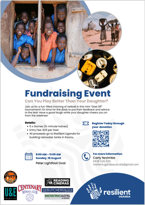 Fundraising flyer with all logos